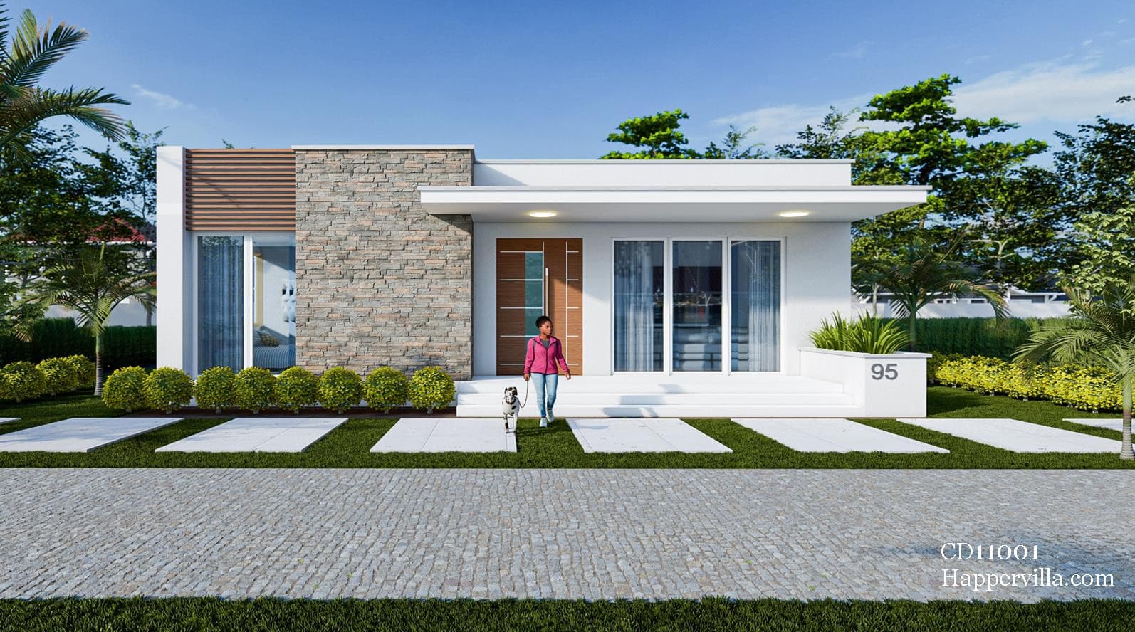 3 Bedroom Modern Home Design- CD11001 | HM-Concept